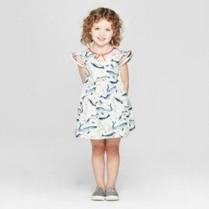 Oshkosh Genuine Kids Whale Dress 5T narwhal seals